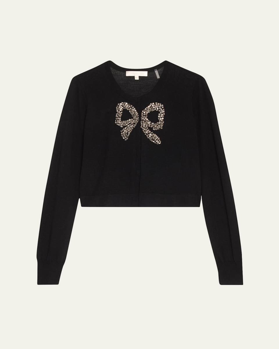 Modine Embellished Wool Cardigan